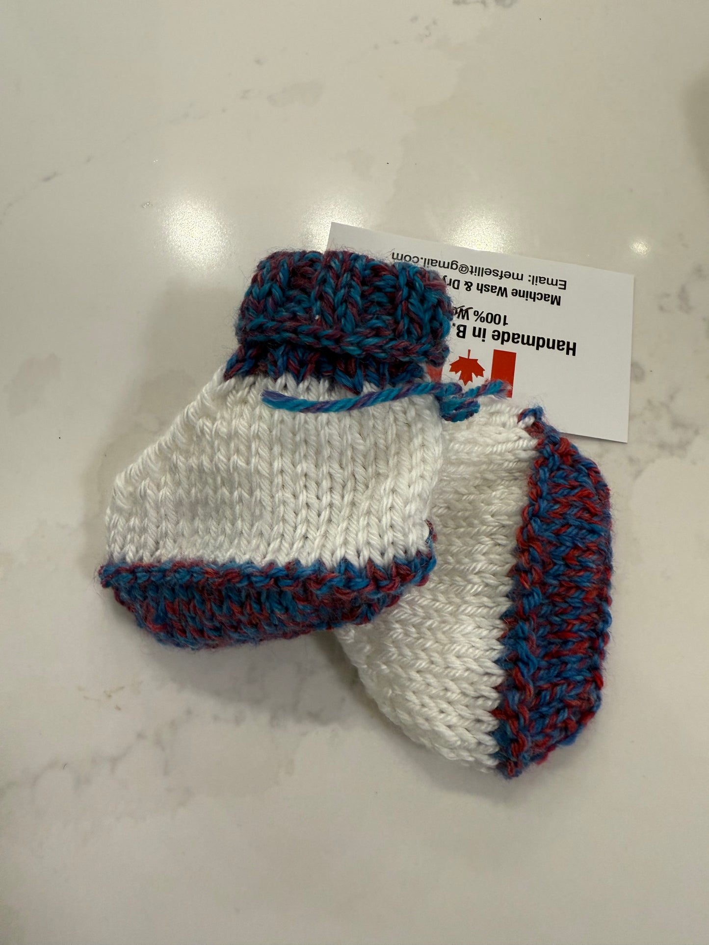 Knit From The Heart - Hand Knitted Boots Newborn - 3 months
