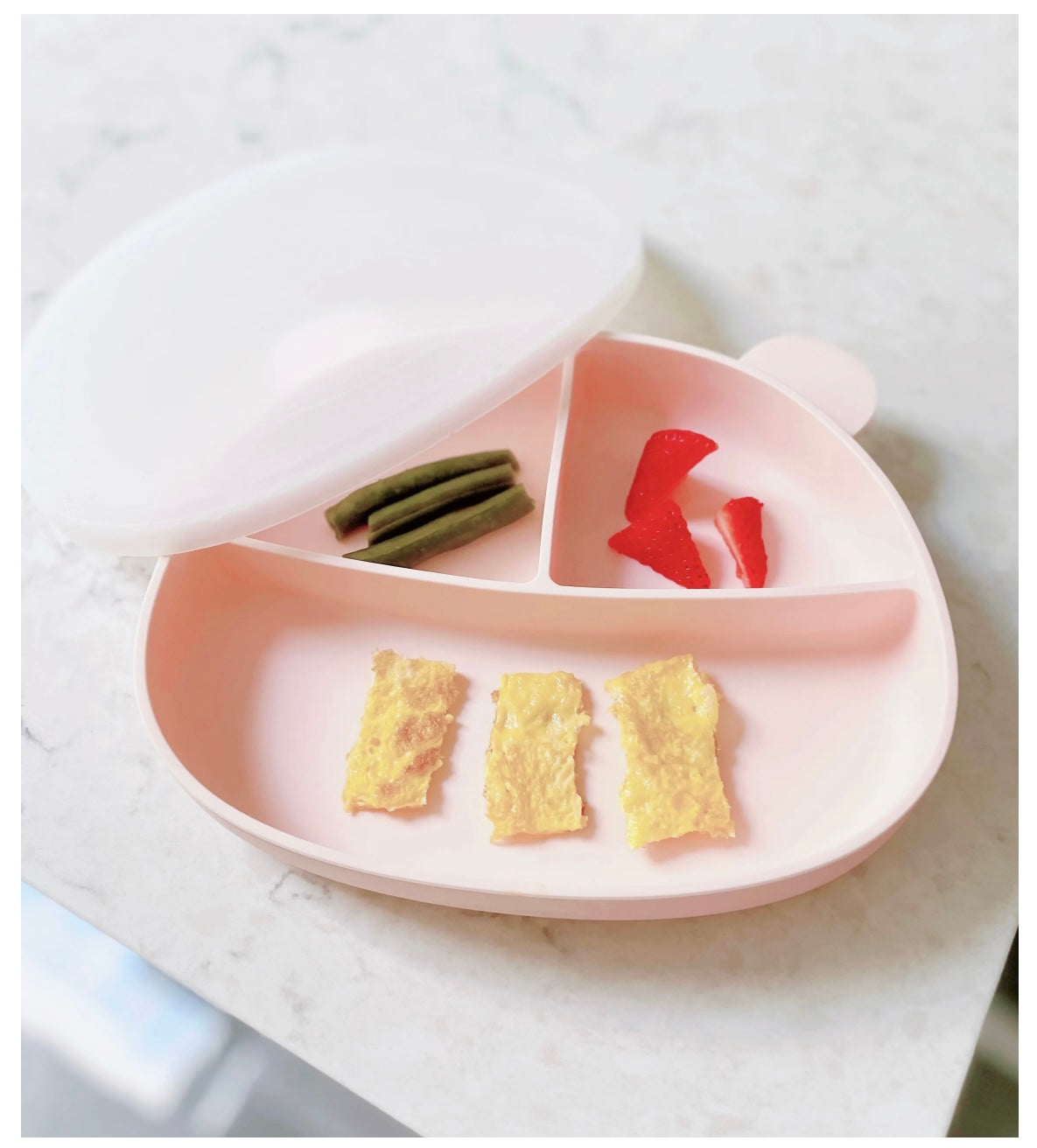 Happy Baby - Honeybear Silicone Suction Plate and Lid