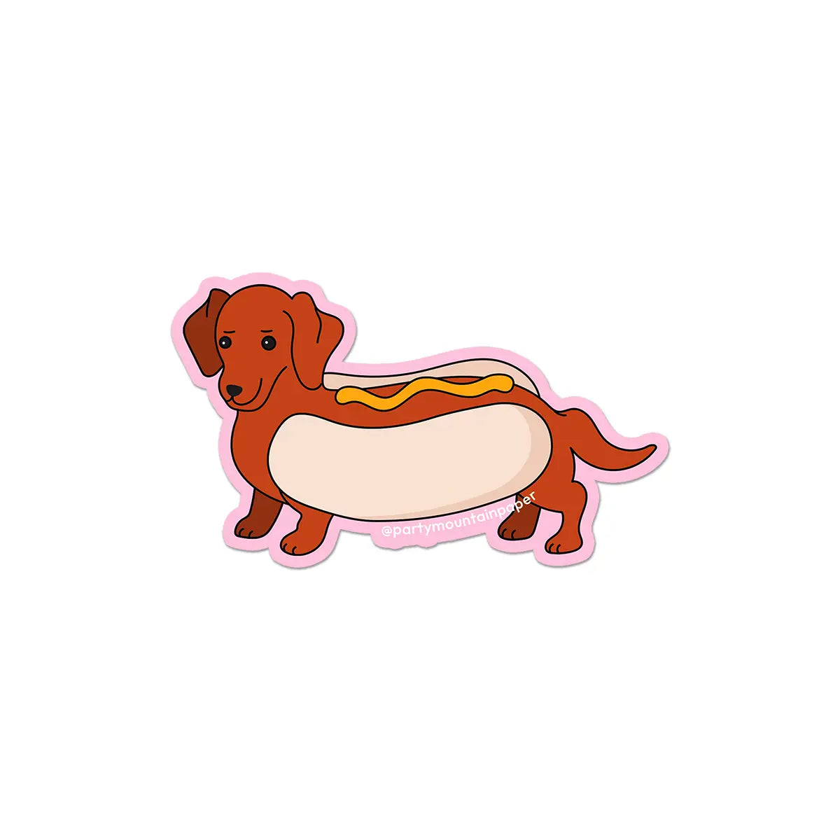 Party Mountain Paper co. - Weenie Hotdog Sticker