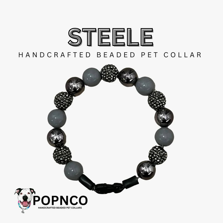 POPNCO Handcrafted Beaded Pet Collar - 12.5" Collars