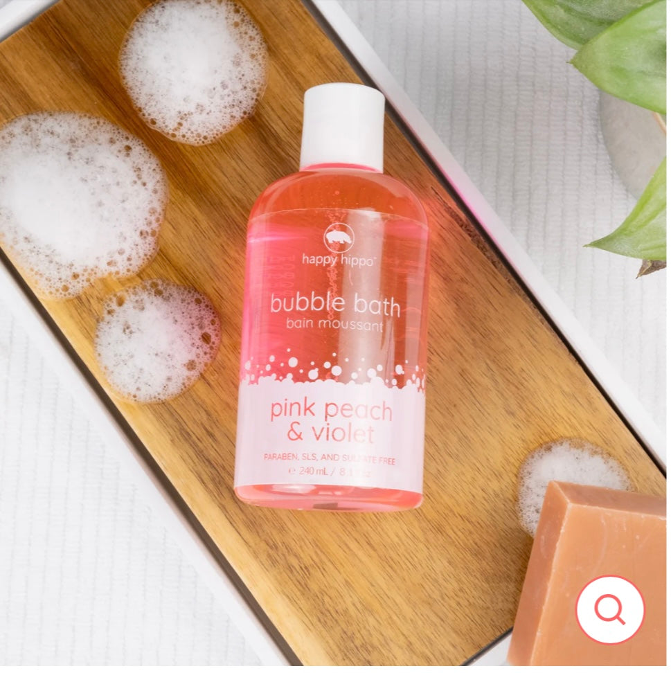 Happy Hippo - Pink Peach and Violet Bubble Bath