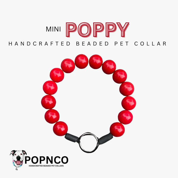 POPNCO Handcrafted Beaded Pet Collar - 12.5" Collars