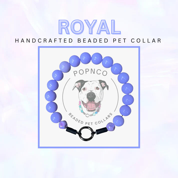 POPNCO Handcrafted Beaded Pet Collars - 17.5" Collars