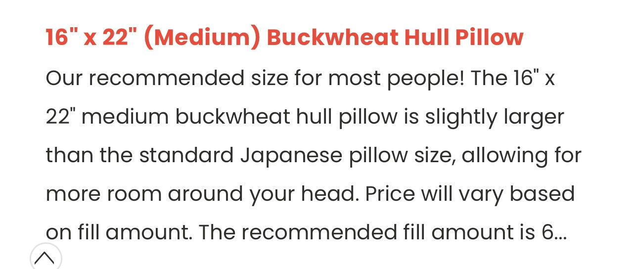 Kuseno Comfort Products- Medium Buckwheat Hull Pillow