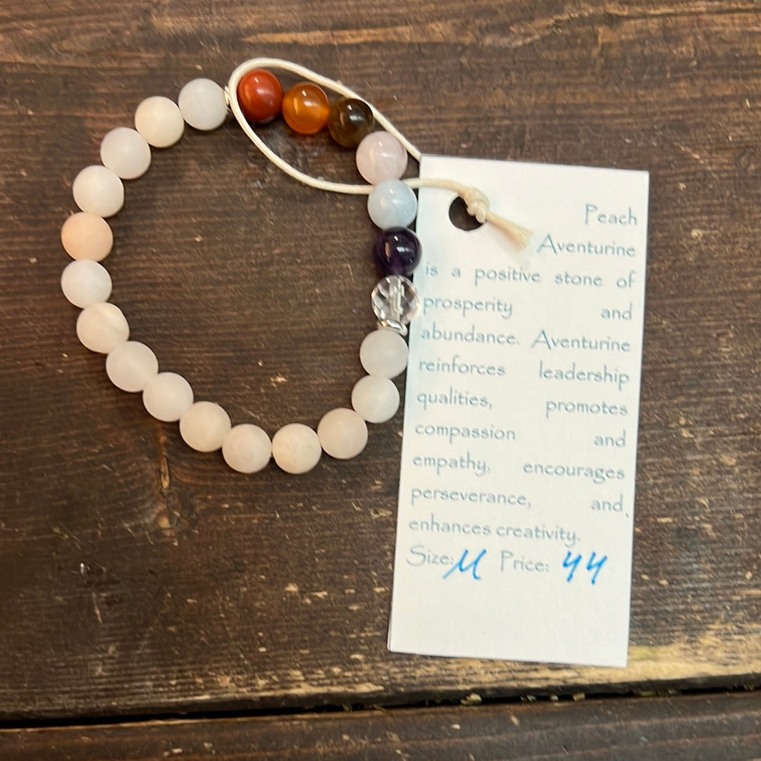 Albena Popova - Peach Aventurine Facet 8mm