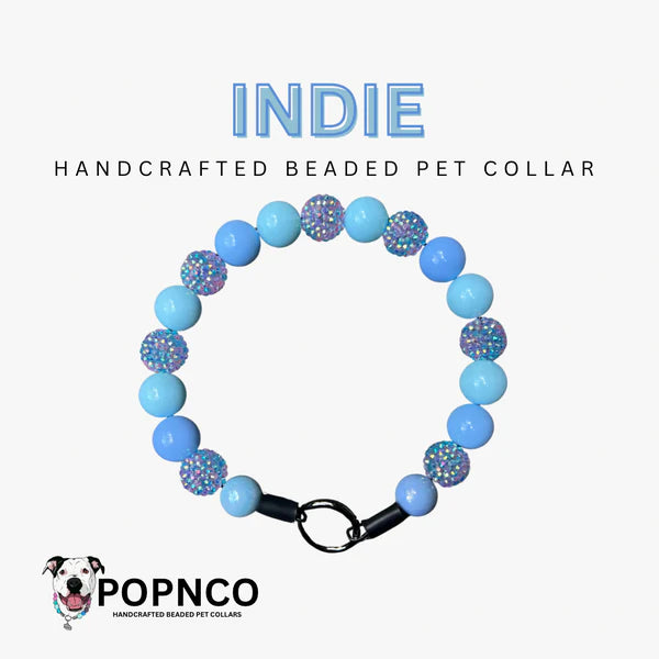 POPNCO Handcrafted Beaded Pet Collars - 16" Collars