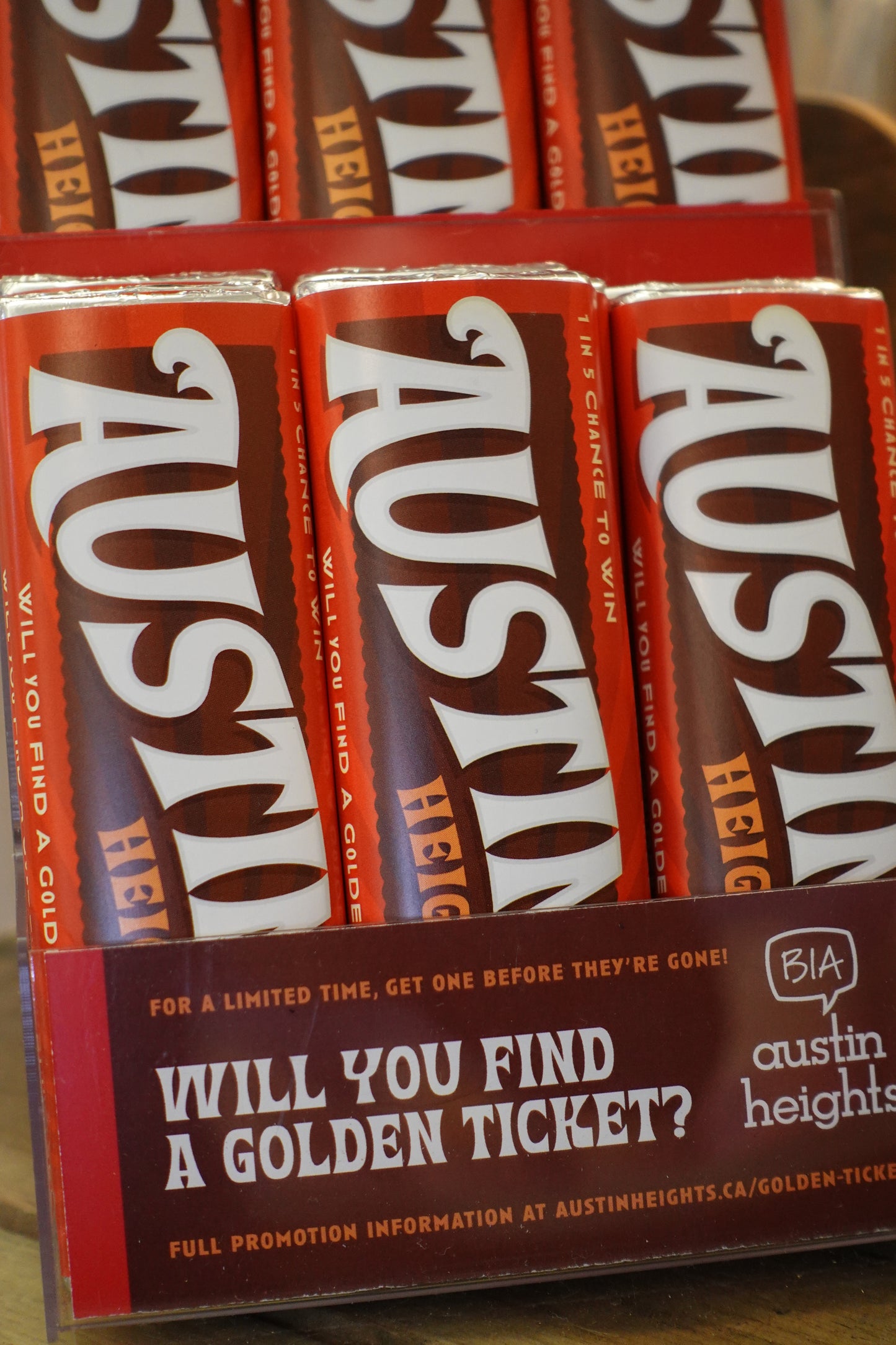 Austin Heights - Golden Ticket Chocolate Bar