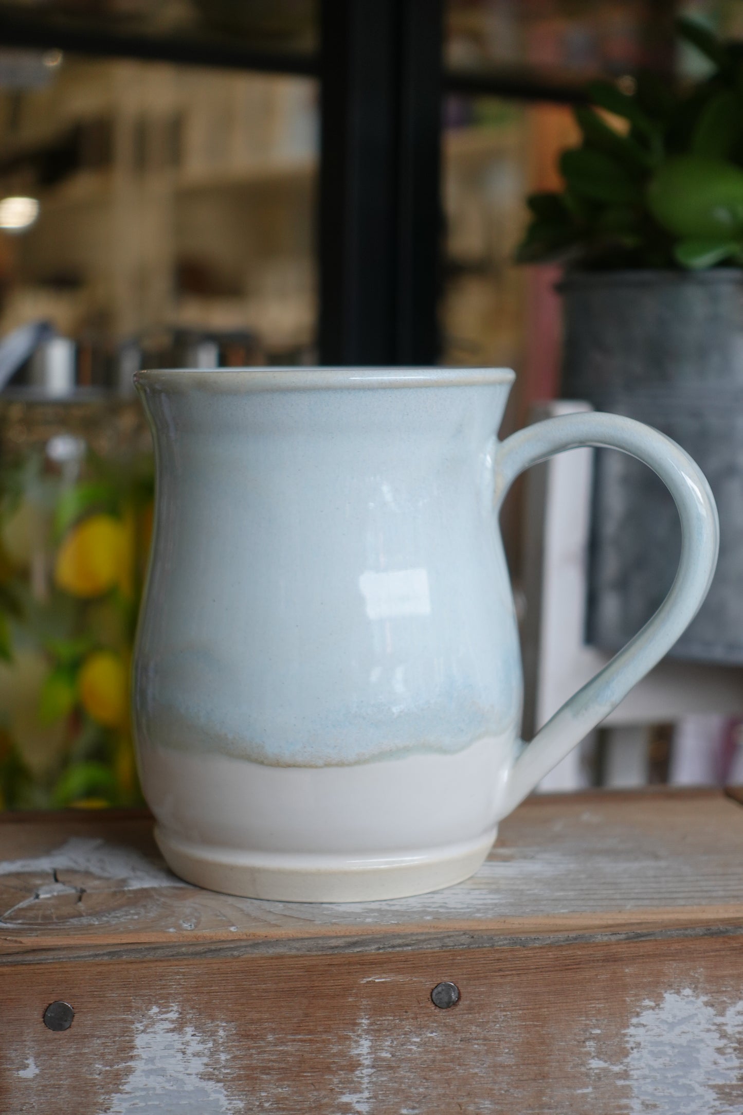 CM Pottery - Blue Cream Mug