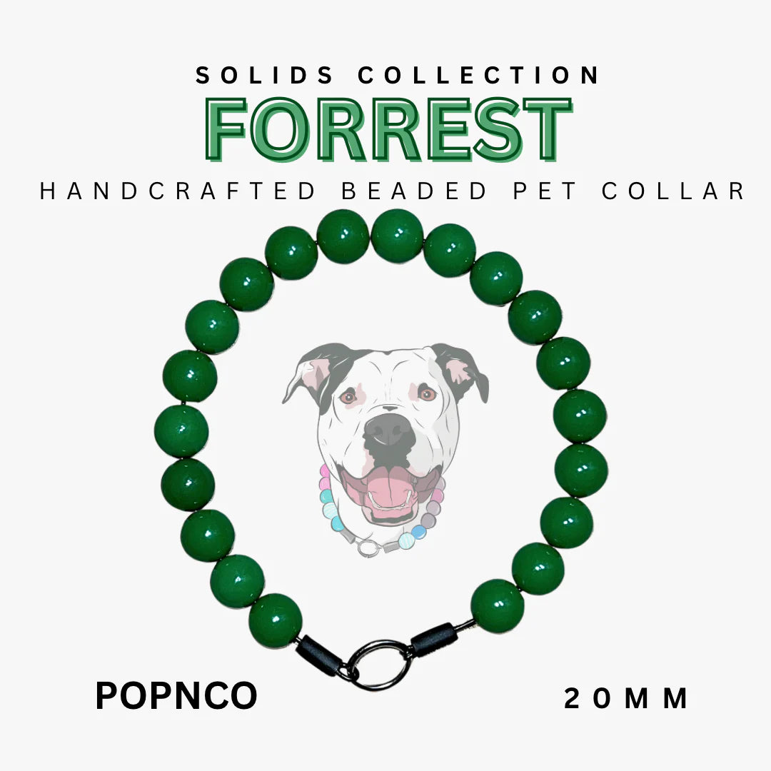 POPNCO Handcrafted Beaded Pet Collars - 16" Collars