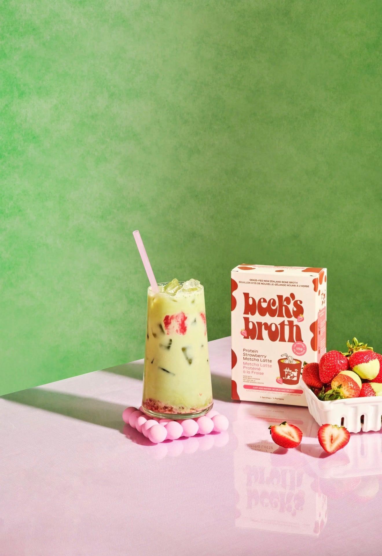 Beck’s Broth - Strawberry Matcha