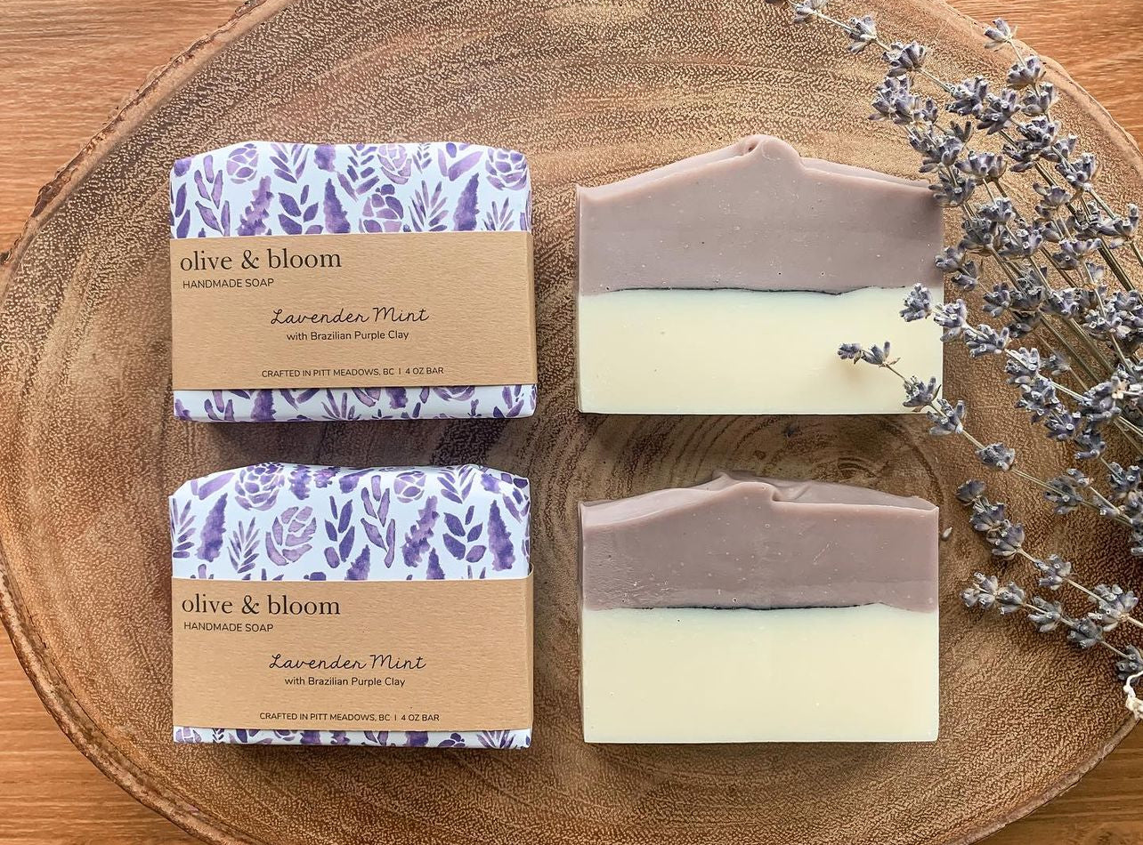 Olive & Bloom - Lavender mint soap bar
