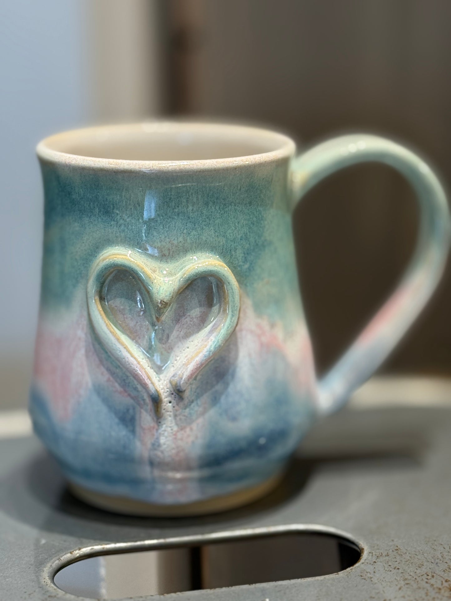 CM Pottery - Seagrass Heart Mug