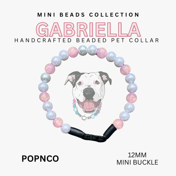 POPNCO Hand Crafted Beaded Pet Collars - 11.5" Collars