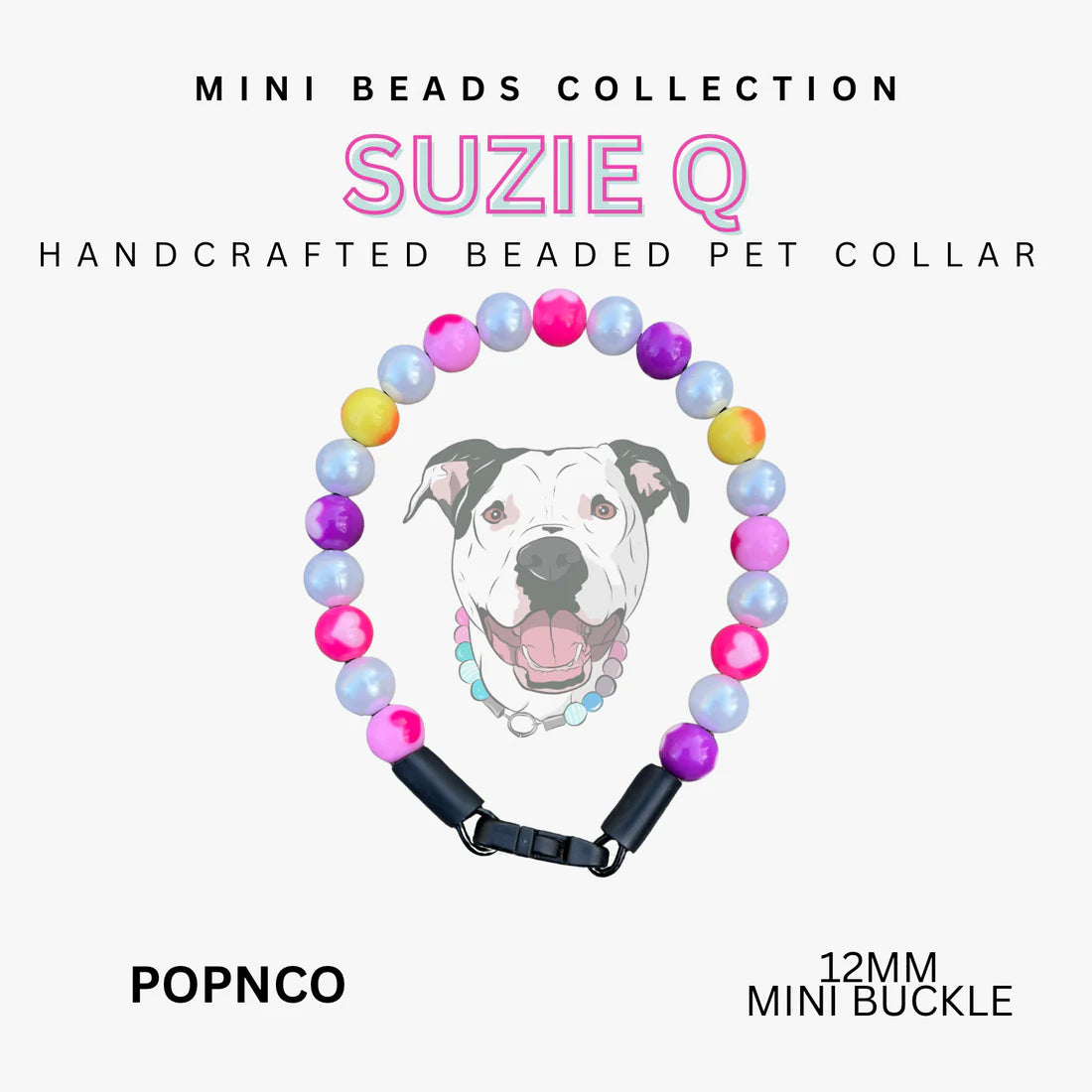 POPNCO Handcrafted Beaded Pet Collars - 10" Pet Collars