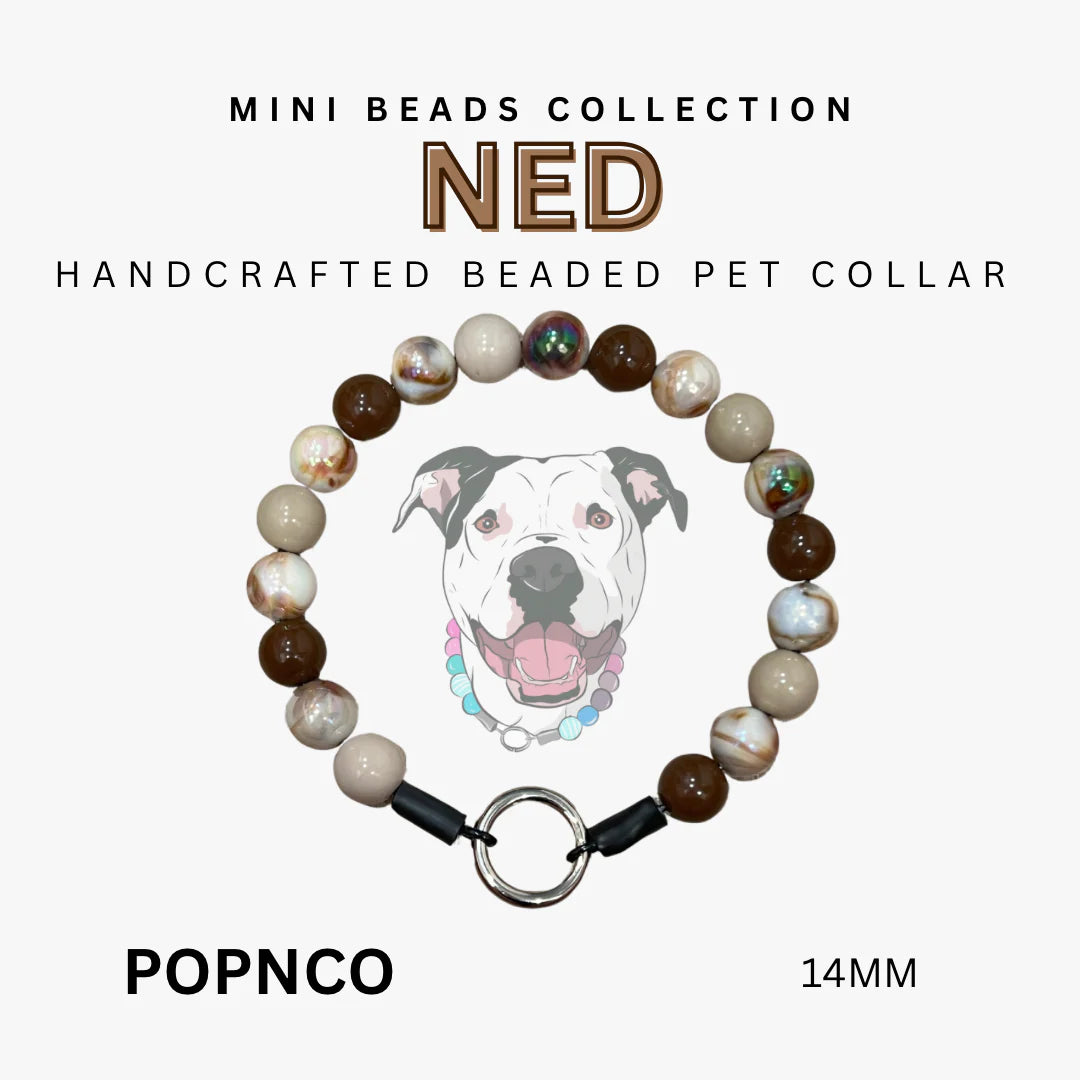 POPNCO Handcrafted Beaded Pet Collars - 13.5" Collars