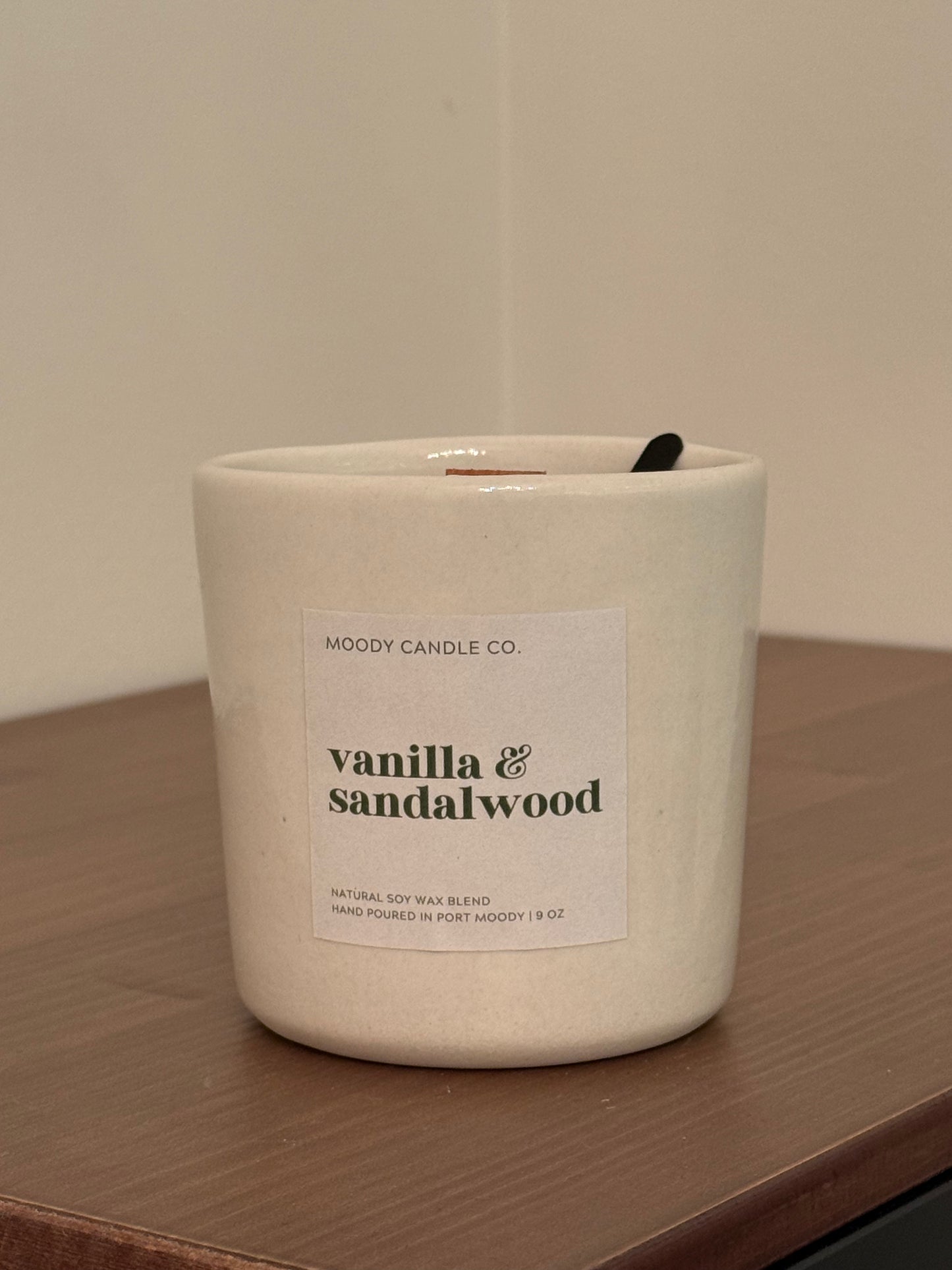 Moody Candle Co. - Vanilla & Sandalwood