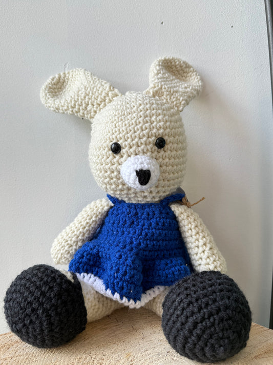 Arlene - Crocheted Bunny in Dress