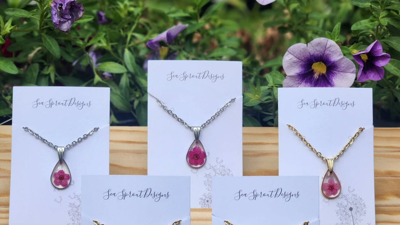 Sea Sprout Designs - Teardrop Necklaces