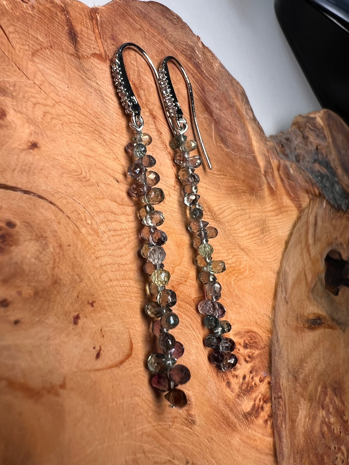 Michele Chow Designs - Peacock Disco Drop Earrings – Large (Item 5)