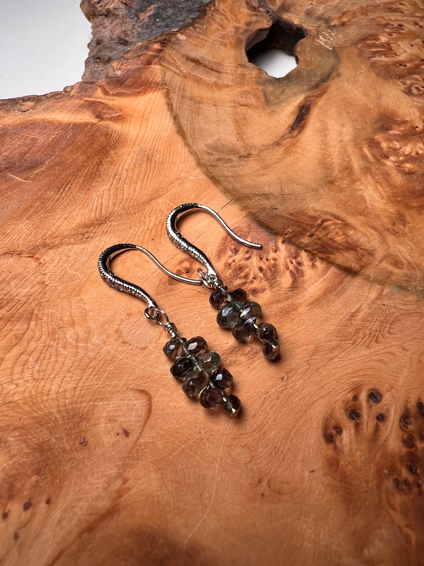 Michele Chow Designs - Peacock Disco Drop Earrings – Small (Item 6)