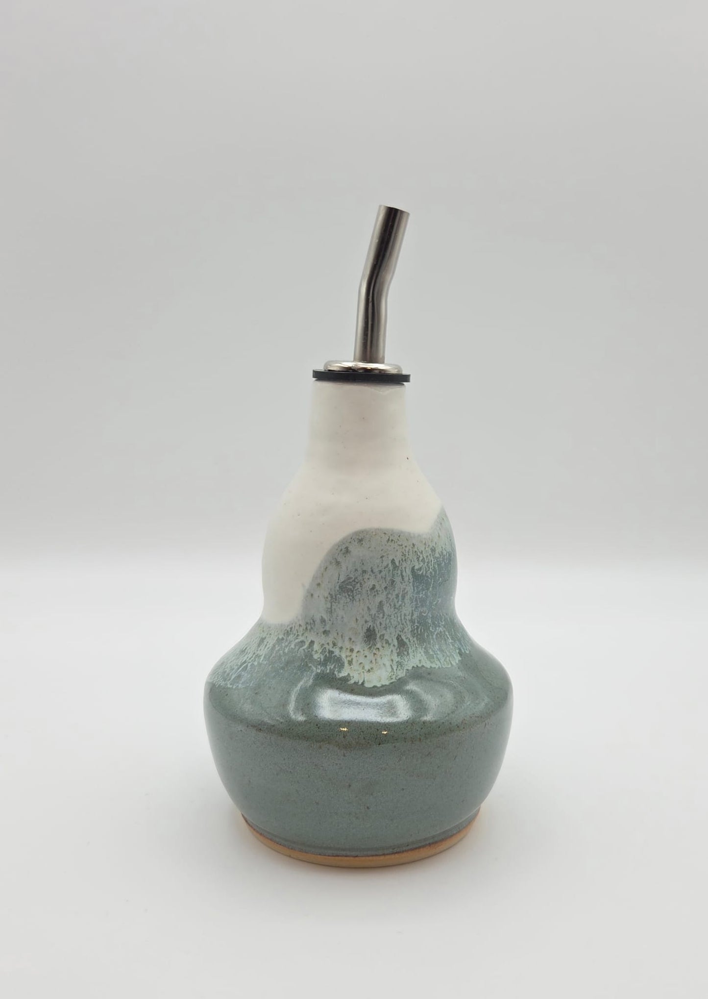CM Pottery - Seafoam oil bottle