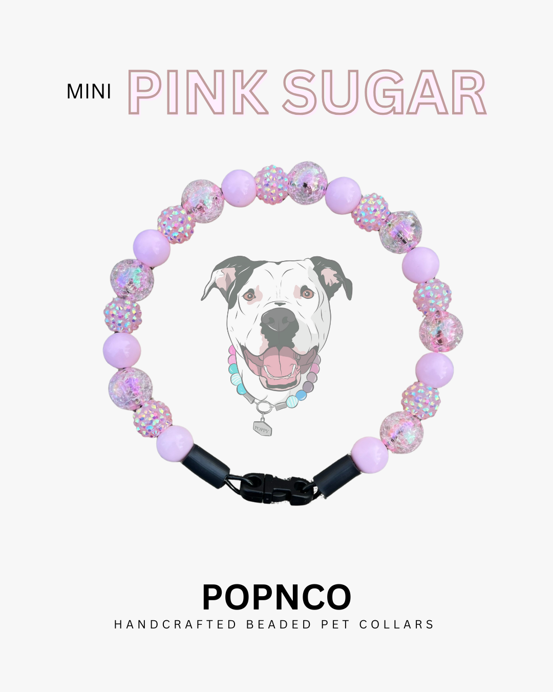 POPNCO Handcrafted Beaded Pet Collar - 12.5" Collars