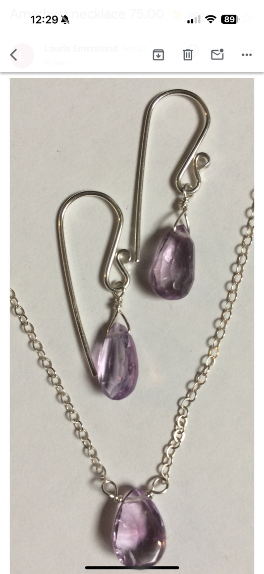 The Beadist - Amethyst Necklace