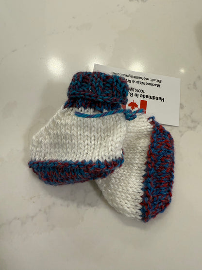 Knit From The Heart - Hand Knitted Boots Newborn - 3 months
