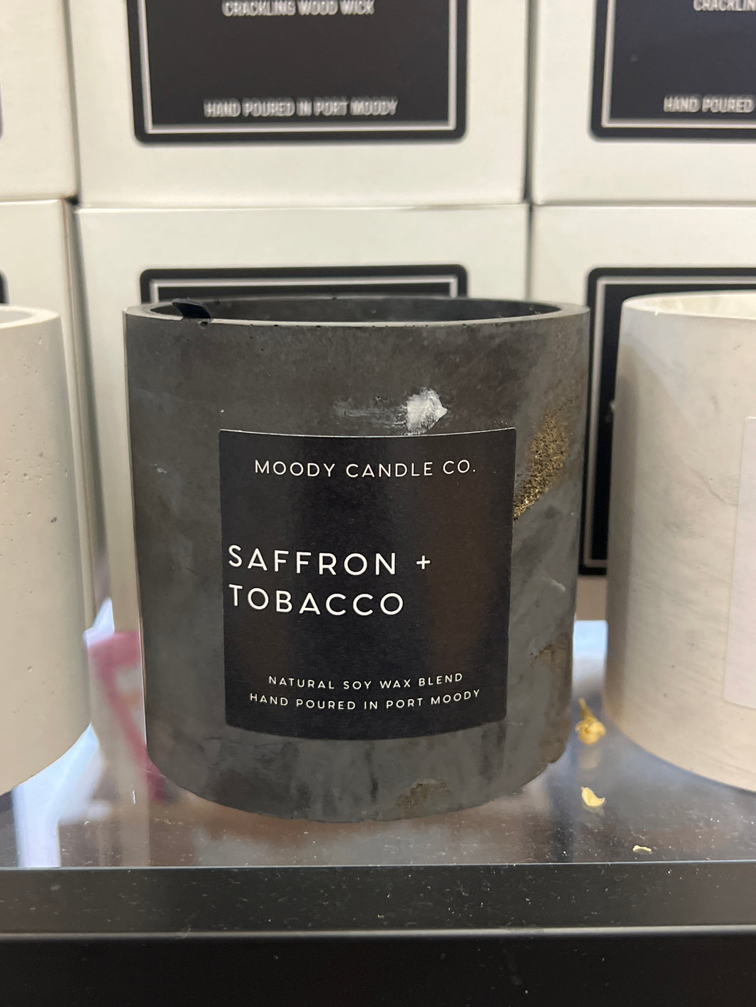 Moody Candles Co - Cement - Saffron and Tobacco