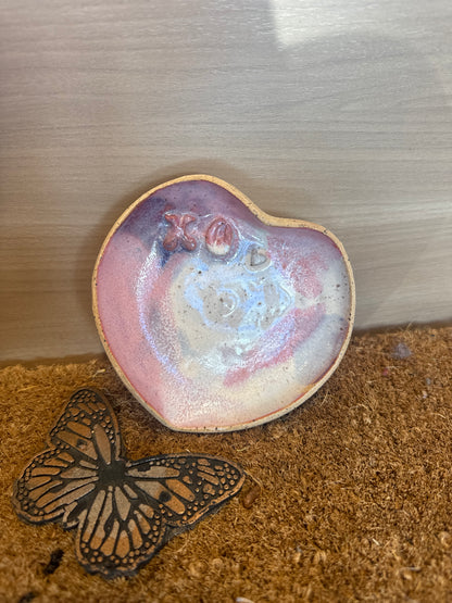Anna Kishida Art & Ceramics - Heart Jewelry/ Trinket Dish