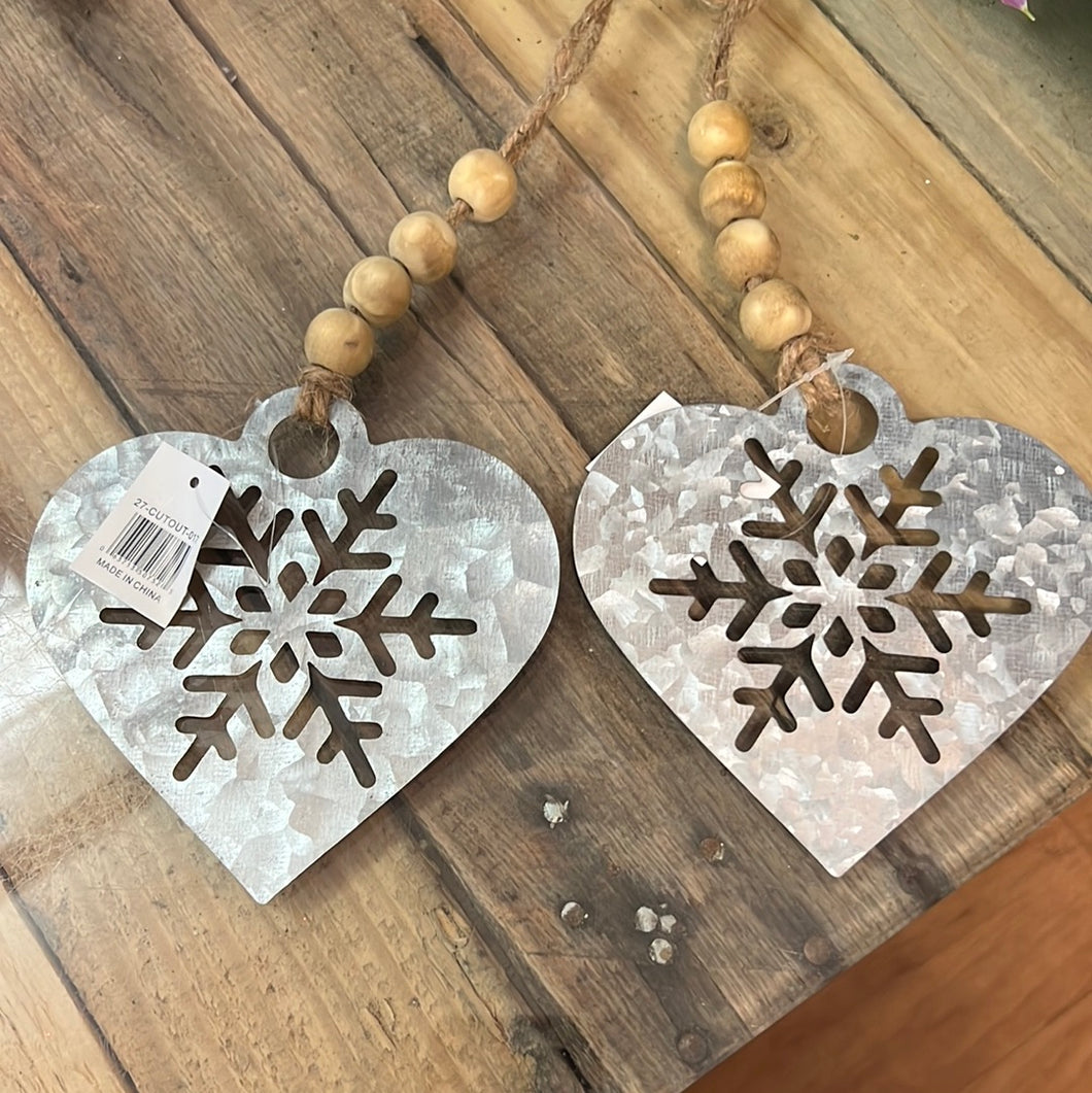 Abbott - Metal Snowflake Ornament