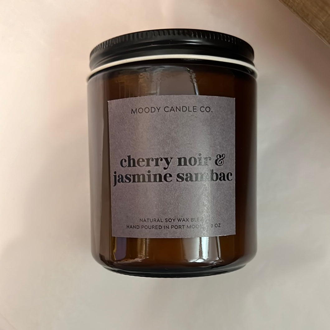 Moody Candle Co - Cherry Noir & Jasmine Sambac
