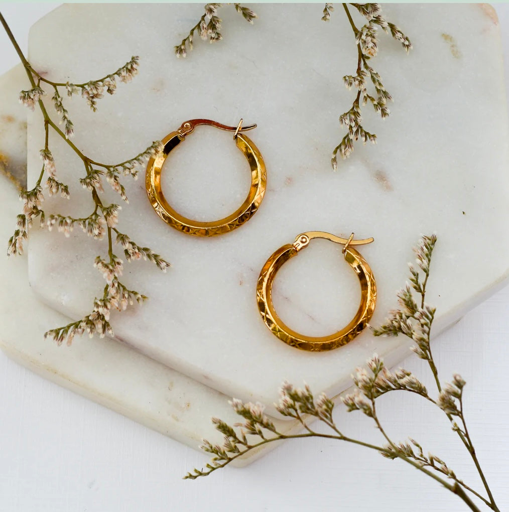 Whimsy’s Jewels - Textured Hoops