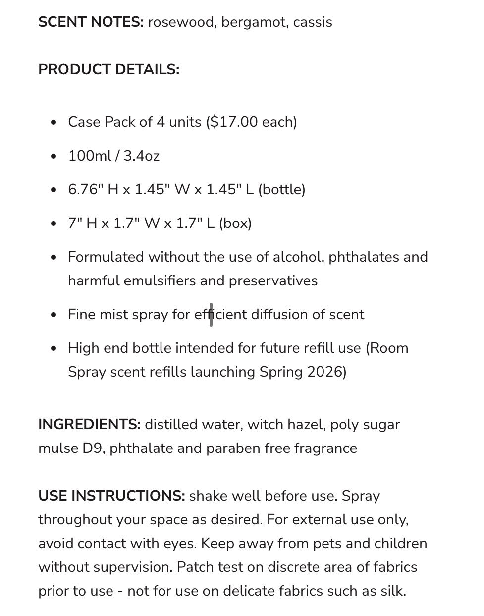 Canvas Candle Company - Room Spray