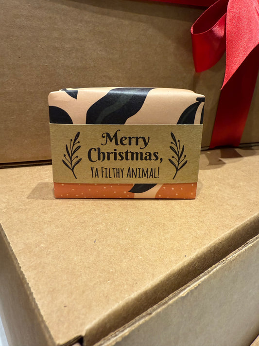 Olive and Bloom Handmade Soap - Merry Christmas, Ya Filthy Animal