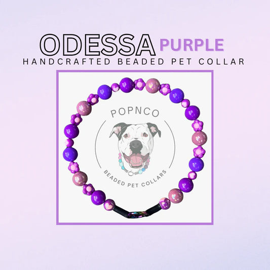 POPNCO Handcrafted Beaded Pet Collars - 17" Collars