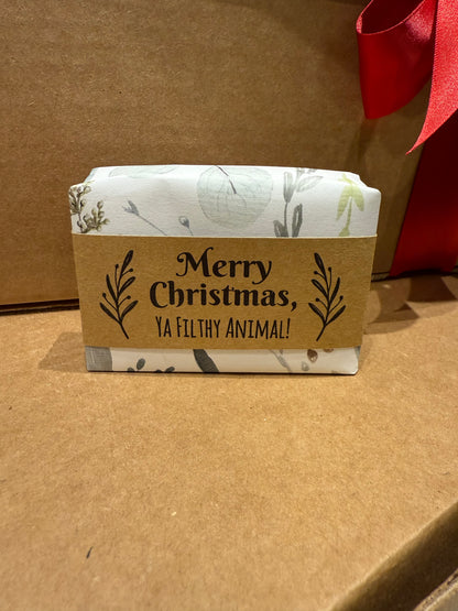 Olive and Bloom Handmade Soap - Merry Christmas, Ya Filthy Animal
