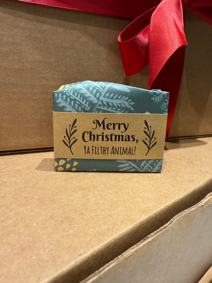 Olive and Bloom Handmade Soap - Merry Christmas, Ya Filthy Animal