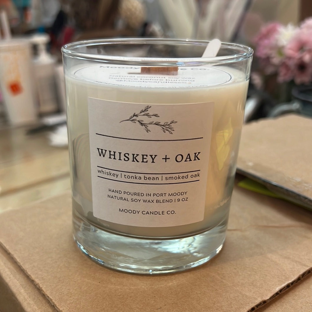 Moody Candles Co. -  Whiskey + Oak