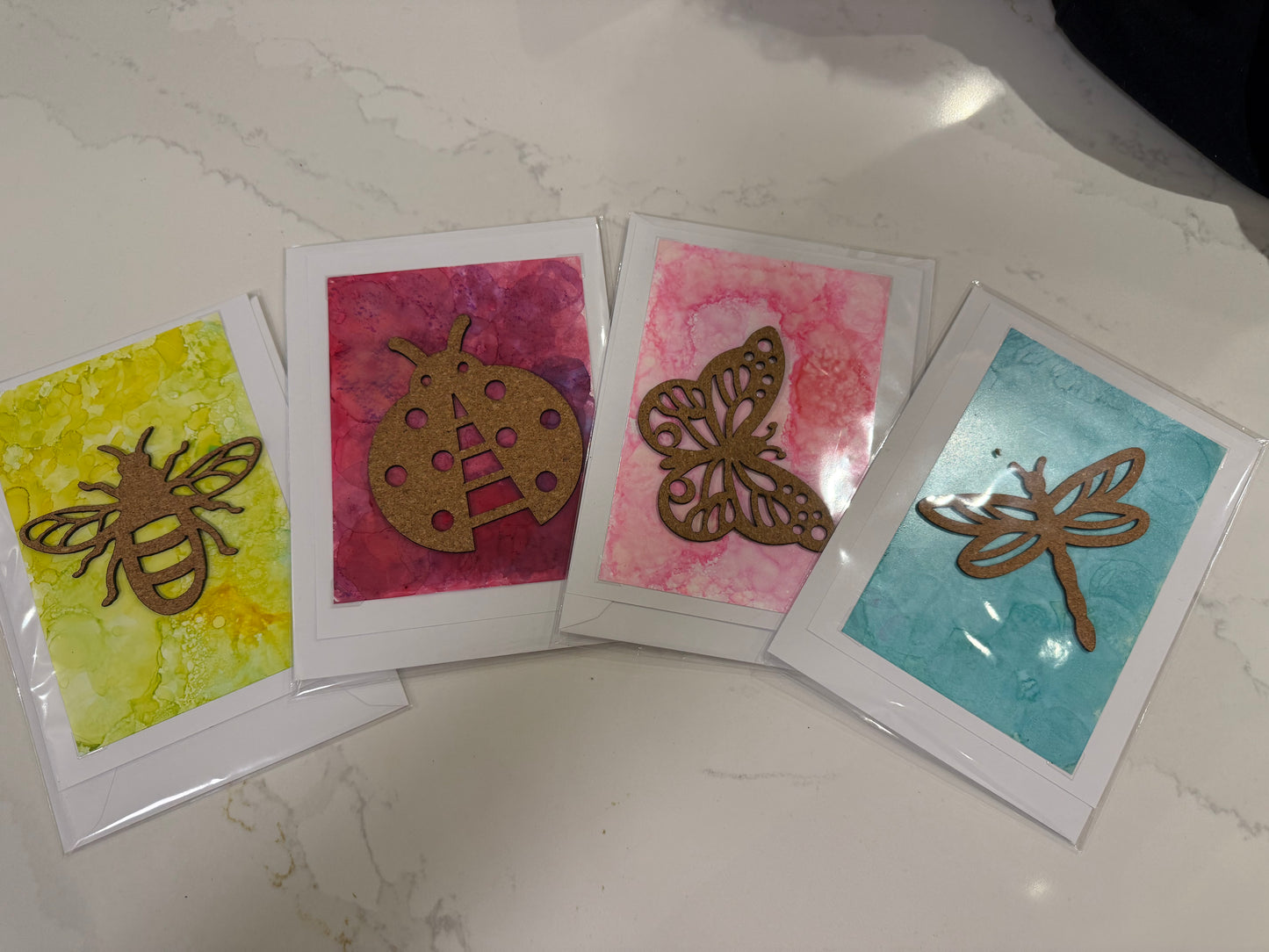 Grauntie Carol Designs - Alcohol Ink Cards