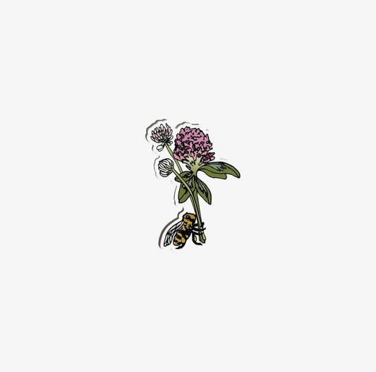 Wild Life Illustration Co. - Flower Carrying Honey Bee Sticker
