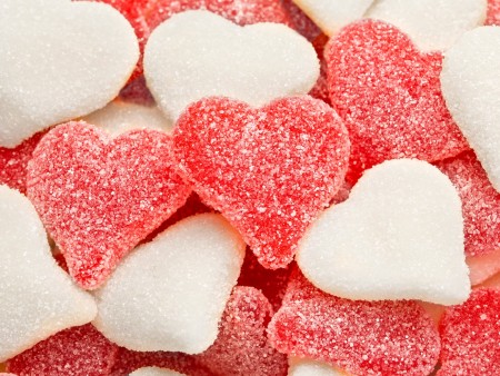 Charlie's Chocolate Factory - Red & White Hearts