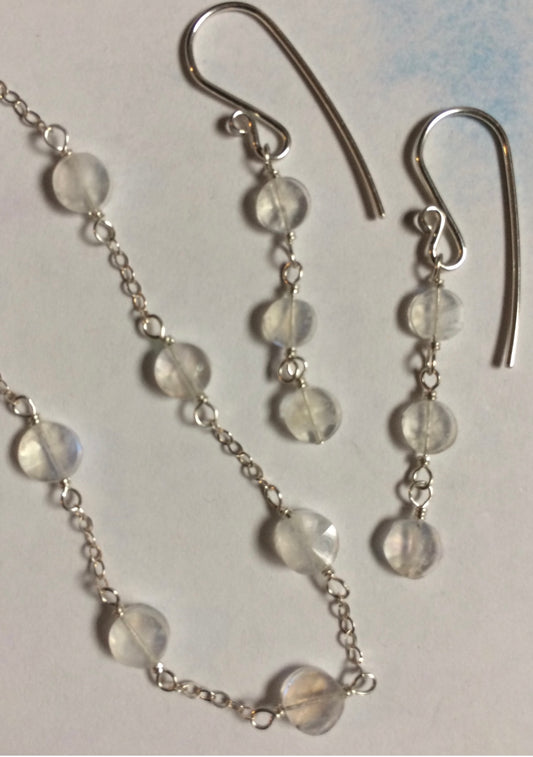 The Beadist - Moonstone Earrings