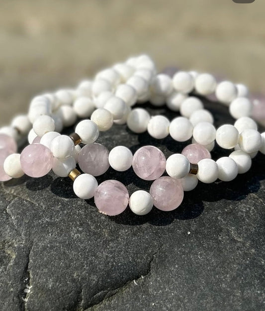 Albena Popova - Kids Shell Rose Quartz Bracelet