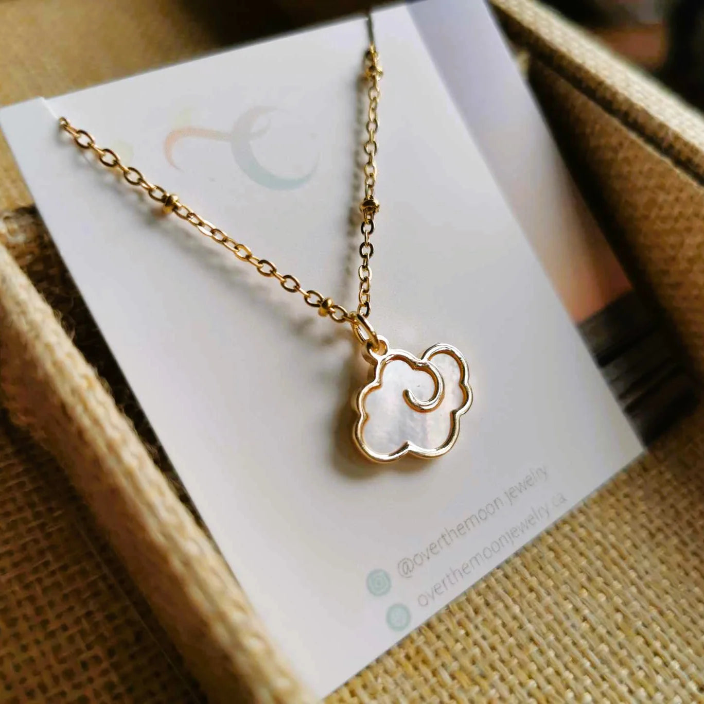 Over The Moon Jewelry - Cloud Necklace