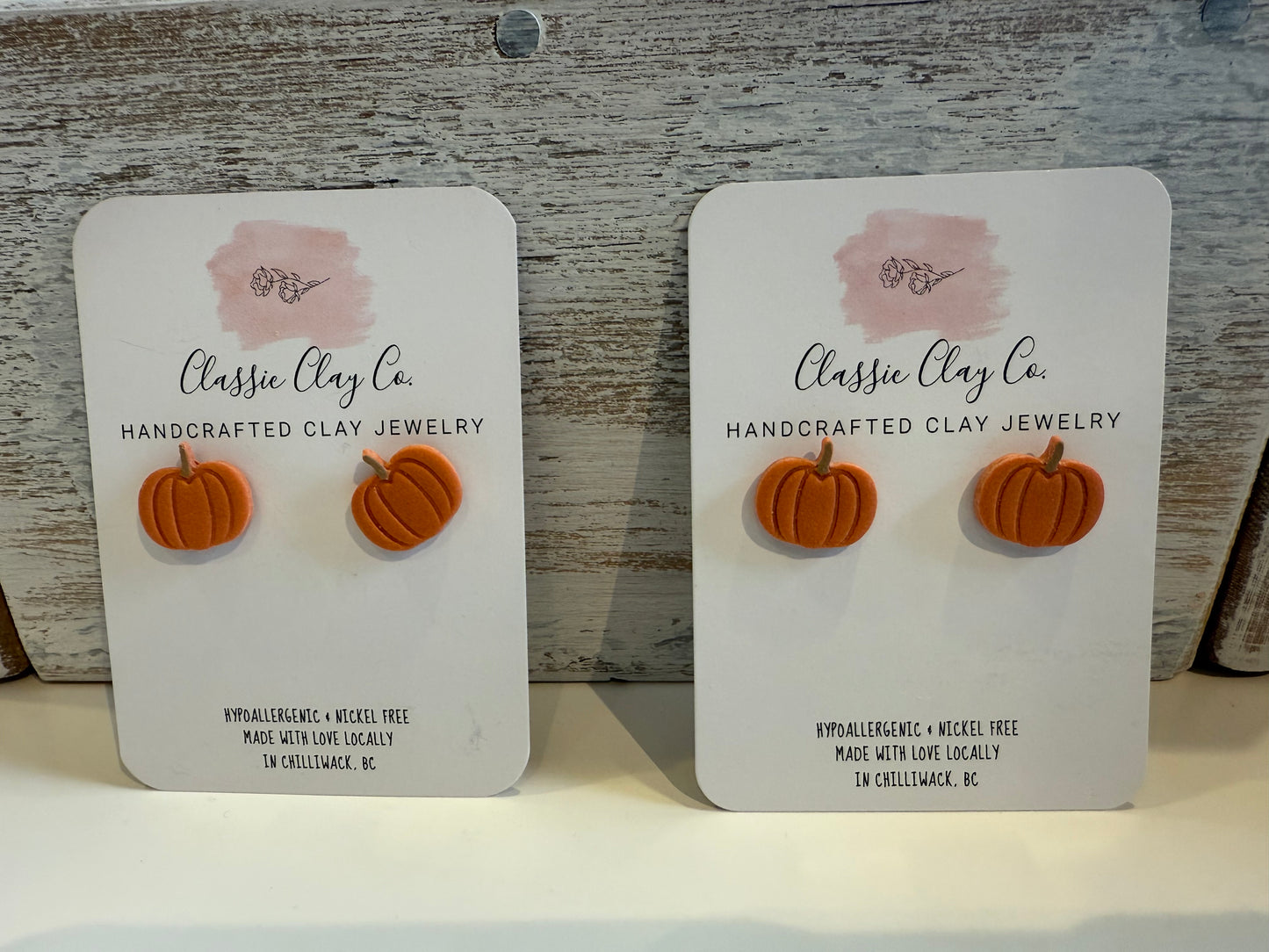Classic Clay Co. - Pumpkin Studs