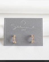 Load image into Gallery viewer, Statement Grey- Theo Earrings
