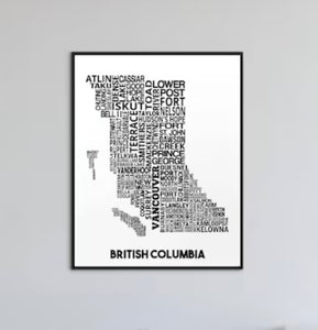 Damon D Chan Map Designs - British Columbia