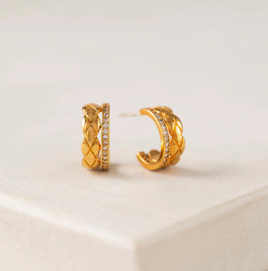 Lover’s Tempo - Solana Double Huggie Hoop Earrings