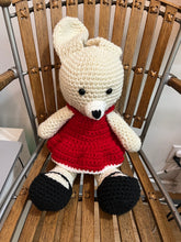 Load image into Gallery viewer, Arlene Fortin - Hand Crocheted Bunny in Dress
